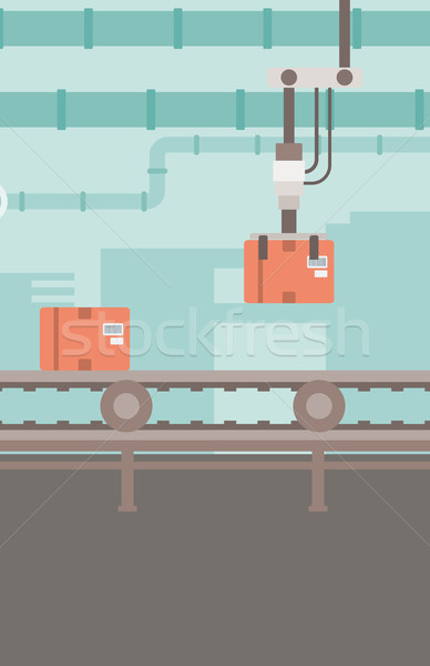 Background of conveyor belt. Stock photo © RAStudio