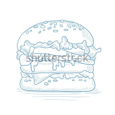 Delicious and appetizing hamburger. Stock photo © RAStudio