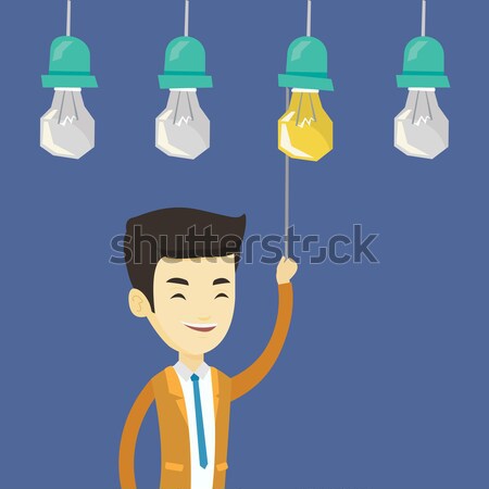 Woman having business idea vector illustration. Stock photo © RAStudio