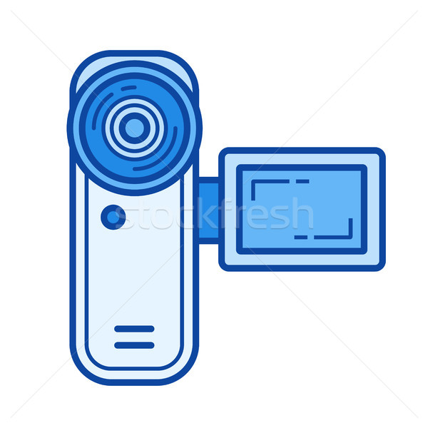 Digital videocamera line icon. Stock photo © RAStudio