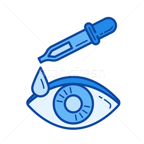 Eye dropper line icon. Stock photo © RAStudio