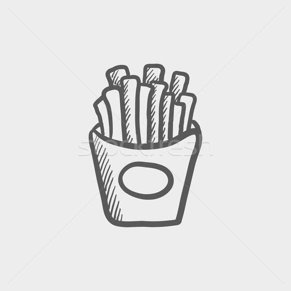 French fries sketch icon Stock photo © RAStudio