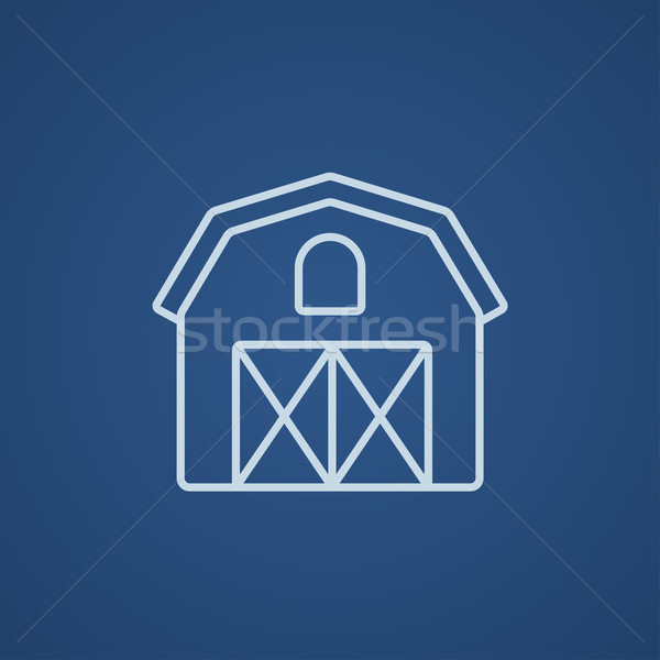 Farm building line icon. Stock photo © RAStudio