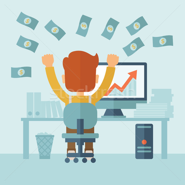 Successful Businessman with a Lot of Money. Stock photo © RAStudio