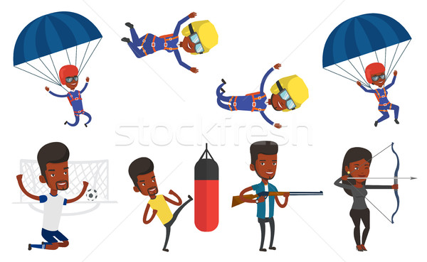 Vector set of sport characters. Stock photo © RAStudio