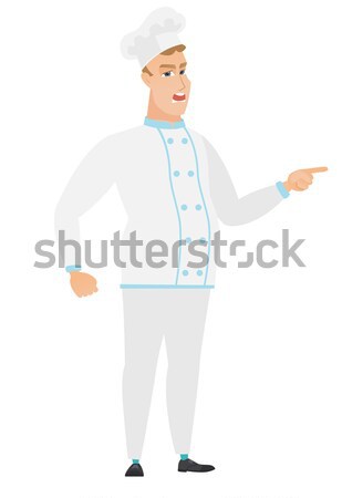 Thinking chef cook with question marks. Stock photo © RAStudio