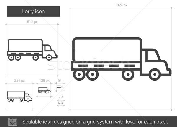 Lorry line icon. Stock photo © RAStudio