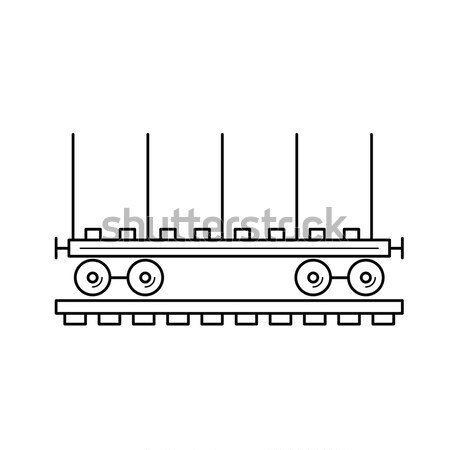 Cargo wagon line icon. Stock photo © RAStudio