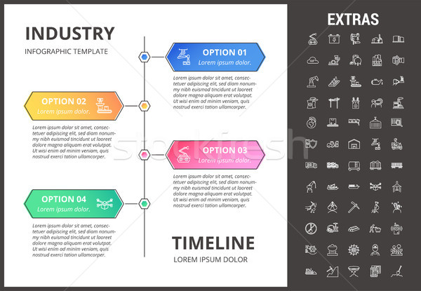 Industry infographic template, elements and icons. Stock photo © RAStudio