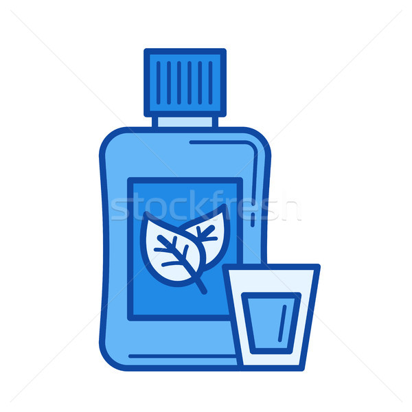 Mouthwash line icon. Stock photo © RAStudio