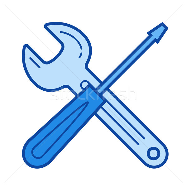 Repair service line icon. Stock photo © RAStudio