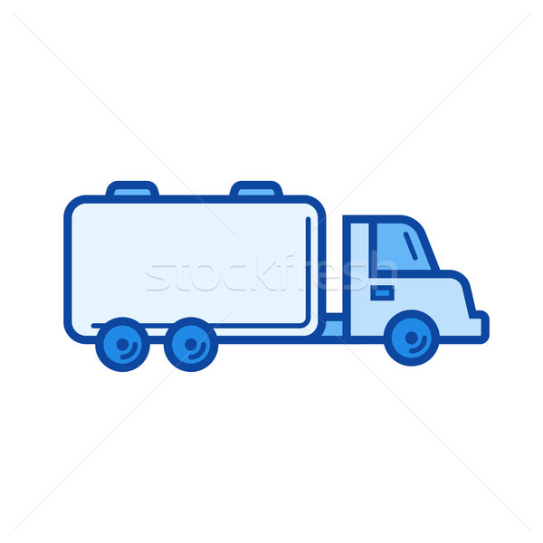 Fuel truck line icon. Stock photo © RAStudio