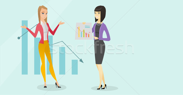Young caucasian white bancrupt business woman. Stock photo © RAStudio