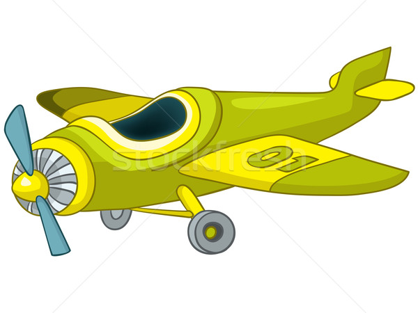 Cartoon самолет изолированный белый вектора eps8 Сток-фото © RAStudio