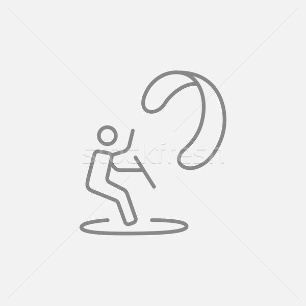 Kite surfing line icon. Stock photo © RAStudio