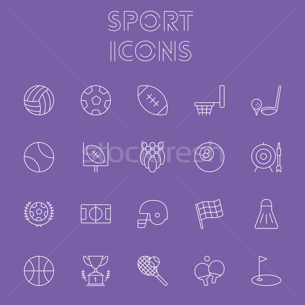 Foto stock: Esportes · vetor · luz · roxo · ícone