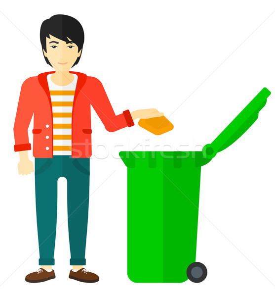 Man throwing trash. Stock photo © RAStudio