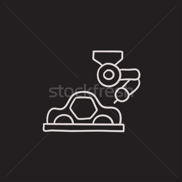 Car production sketch icon. Stock photo © RAStudio