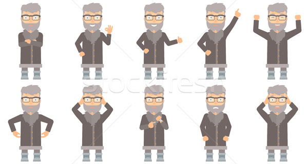 Vector set of north man characters. Stock photo © RAStudio