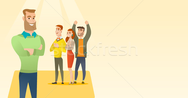 Business people applauding at conference. Stock photo © RAStudio
