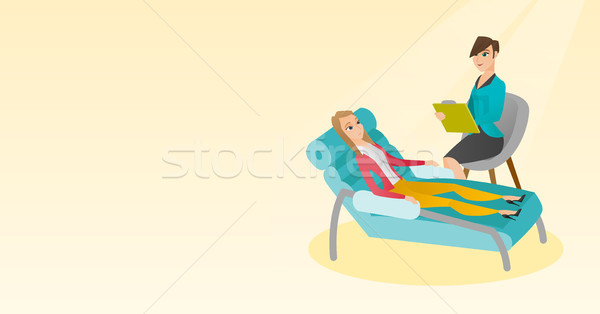 Psychologist having session with patient. Stock photo © RAStudio