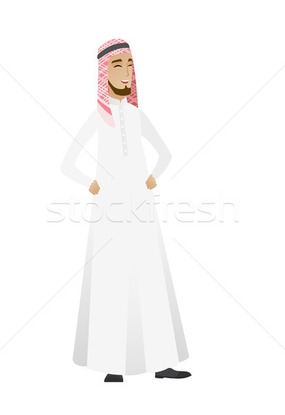 Young muslim businessman laughing. Stock photo © RAStudio