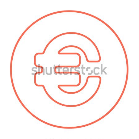 Euro symbol line icon. Stock photo © RAStudio