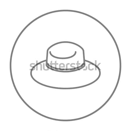 Summer hat line icon. Stock photo © RAStudio