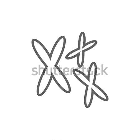 Chromosomes line icon. Stock photo © RAStudio