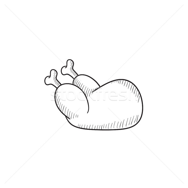 chicken的简笔画图片