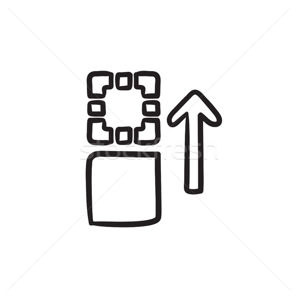 Movement of files  sketch icon. Stock photo © RAStudio