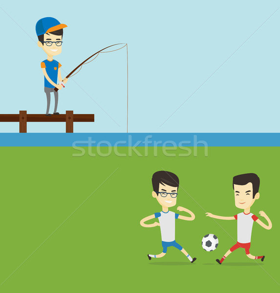 Two sport banners with space for text. Stock photo © RAStudio