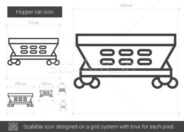 Hopper car line icon. Stock photo © RAStudio