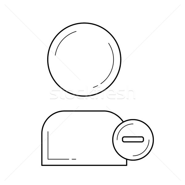 Delete user line icon. Stock photo © RAStudio