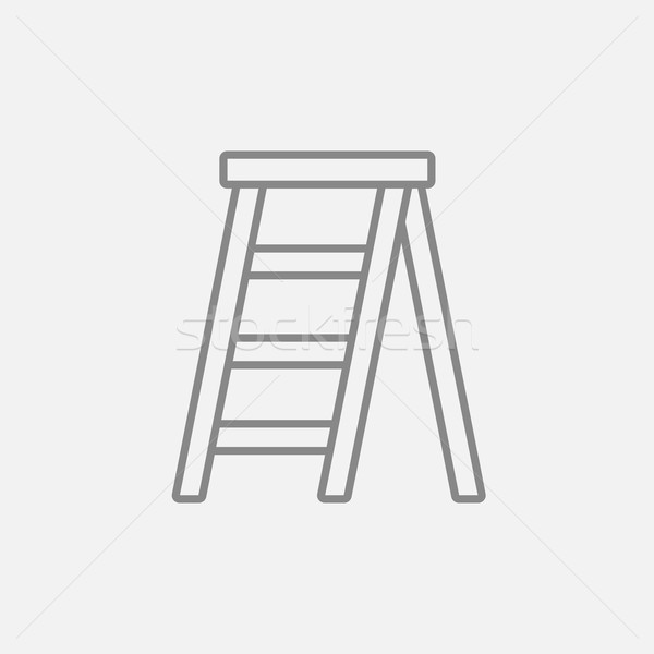 Stepladder line icon. Stock photo © RAStudio