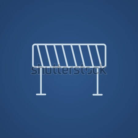 Road barrier line icon. Stock photo © RAStudio
