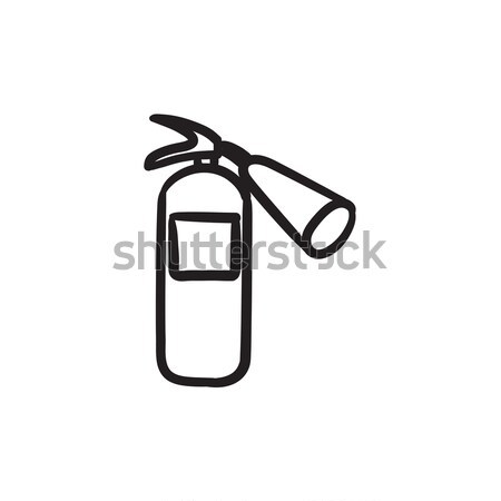 Fire extinguisher sketch icon. Stock photo © RAStudio