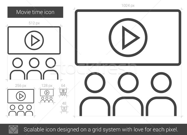 Movie time line icon. Stock photo © RAStudio