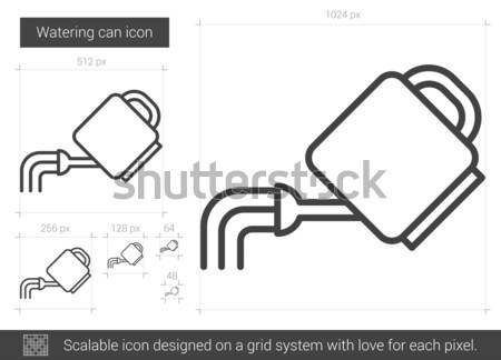 Watering can line icon. Stock photo © RAStudio