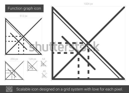 Function graph line icon. Stock photo © RAStudio