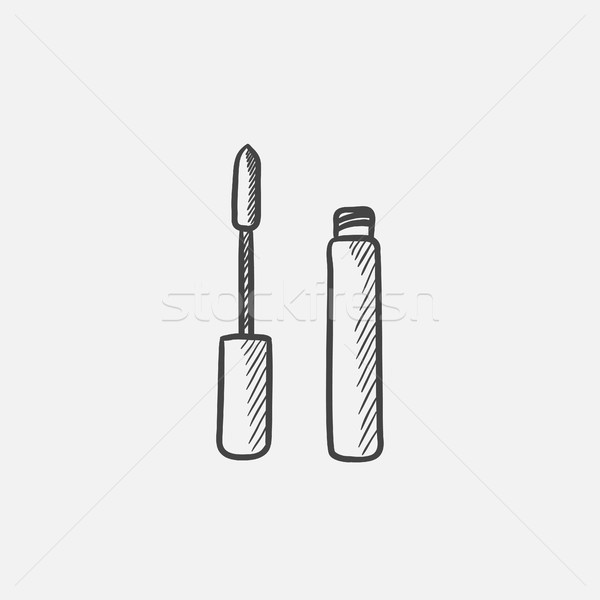 Mascara schets icon web mobiele infographics Stockfoto © RAStudio