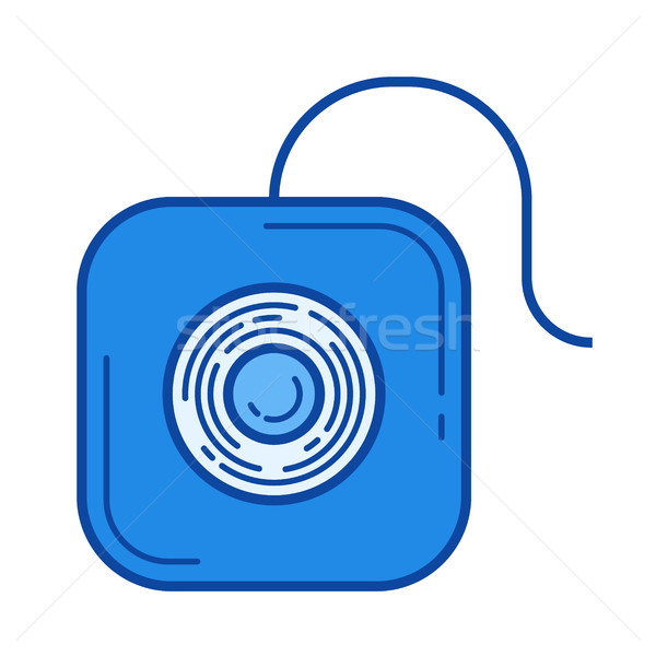 Dental floss line icon. Stock photo © RAStudio