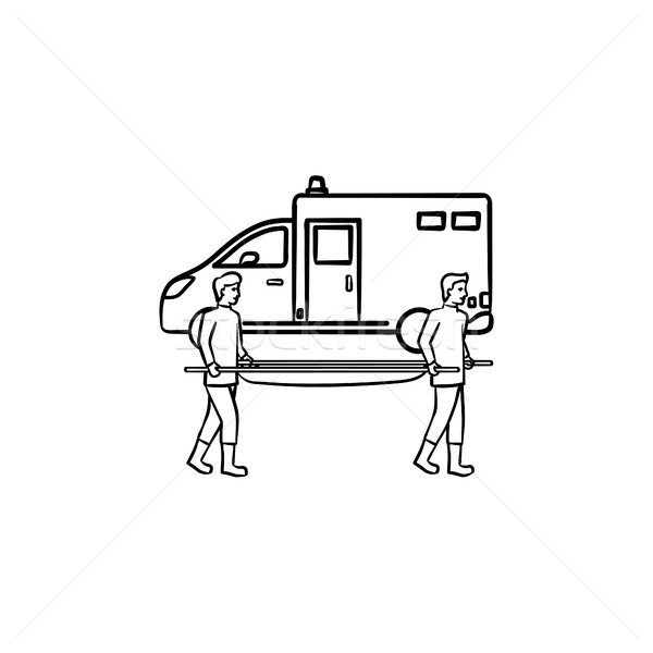 Urgente care contorno doodle icona Foto d'archivio © RAStudio
