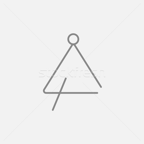 Triangle line icon. Stock photo © RAStudio