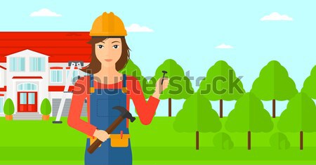 Cheerful repairer engineer. Stock photo © RAStudio