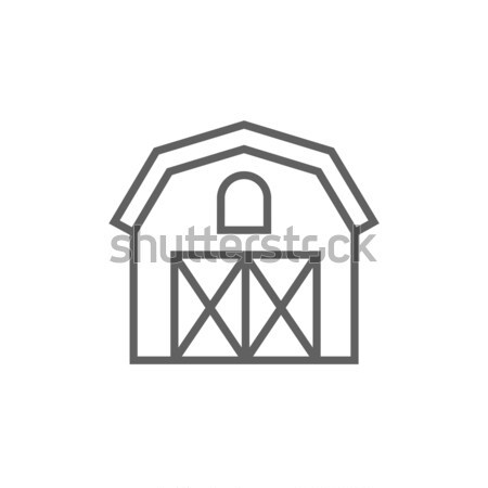 Farm building line icon. Stock photo © RAStudio