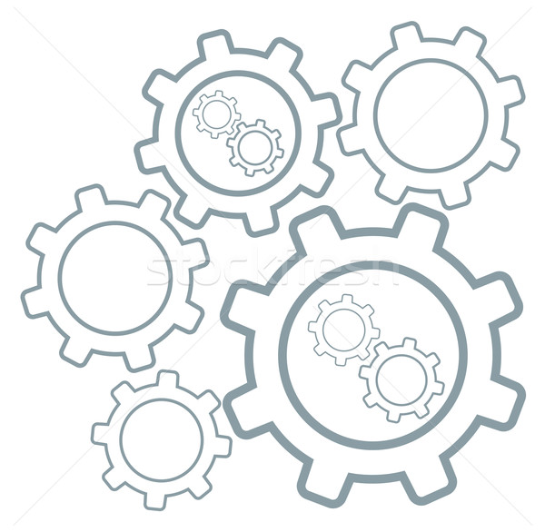 Group of cog wheels Stock photo © RAStudio