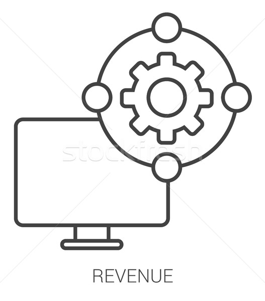 Revenue line infographic. Stock photo © RAStudio