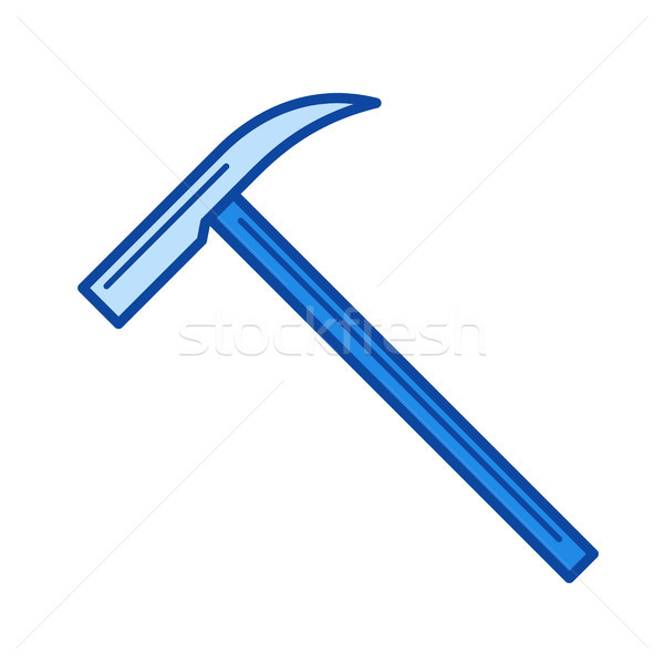 Ice ax line icon. Stock photo © RAStudio