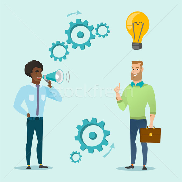 Announcement for business idea vector illustration Stock photo © RAStudio